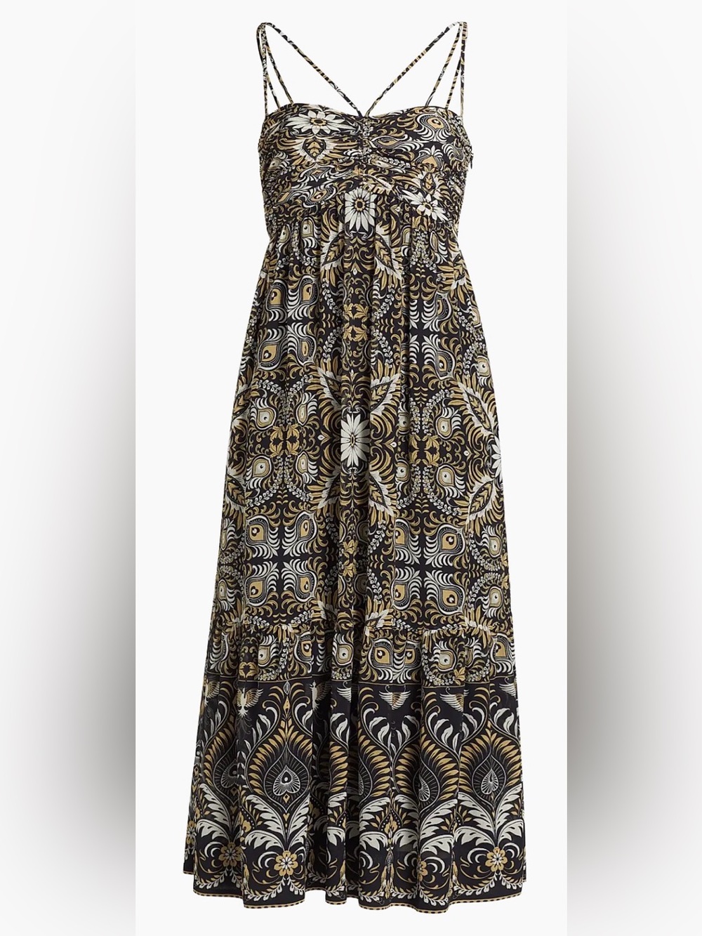 Kobi Halperin Silk Blend Halter Maxi Dress M Printed Wedding Guest Resort NWT